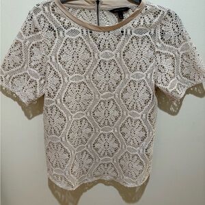 Banana Republic Cream Lace Blouse